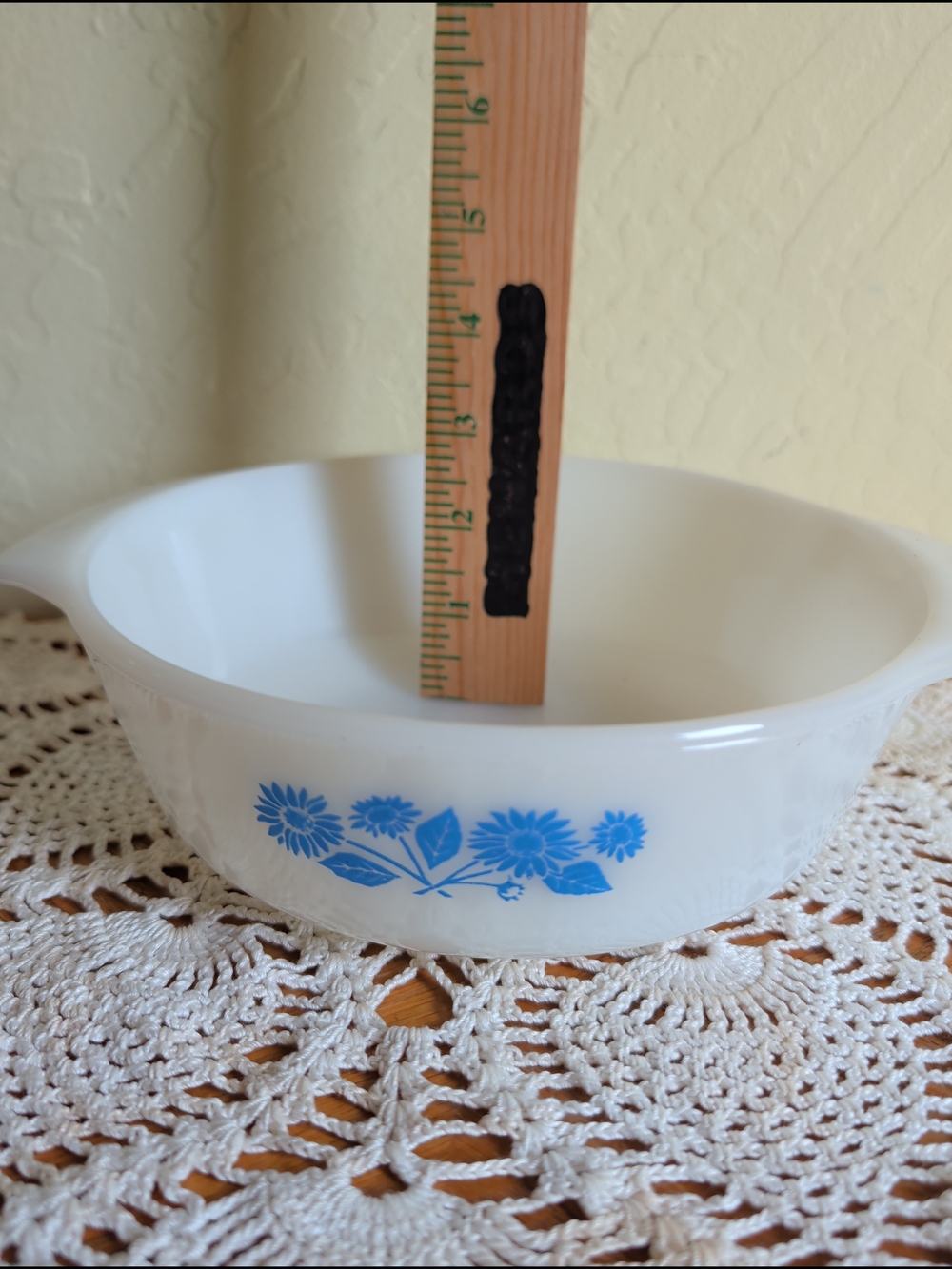 2 Corn Flower Blue Fire King Casserole Dish is a vintage piece from the Fire-K - Picture 2 of 9